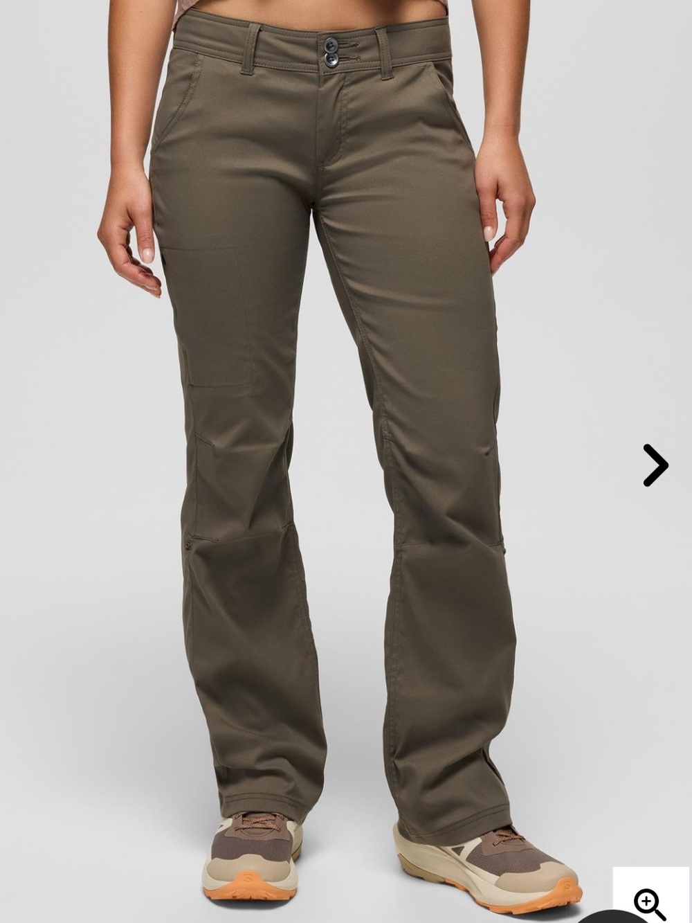Prana Halle Low Rise Bootcut Pant in Slate Green